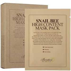 Benton Snail Bee High Content maskerpack, een hydraterende en voedende moisturizer voor intensieve huidverzorging