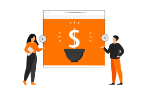 Home Visuele weergave Cost per action CPA concept met advertentiemodel uitleg